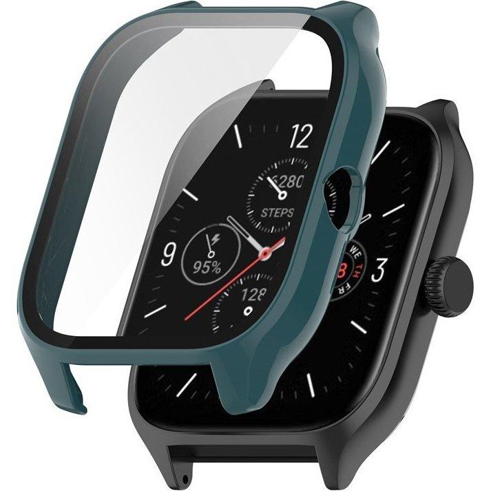 2in1 Case + Tempered Glass for Amazfit GTS 4, Green