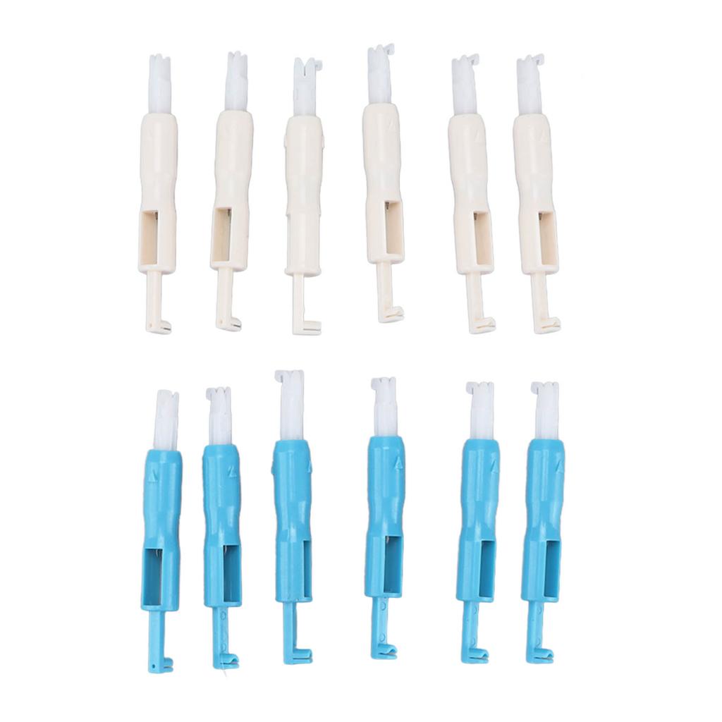 12Pcs Needle Threader Quick Thread Change Safe Durable Multifunctional Needle Inserter for Sewing Machine