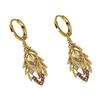 Luxurious Purple Leaf Earrings: Elegant, Face-Slimming, and Versatile Fashion Statement