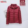 Down jacket women's new short light and thick warm and slim fashion jacket
