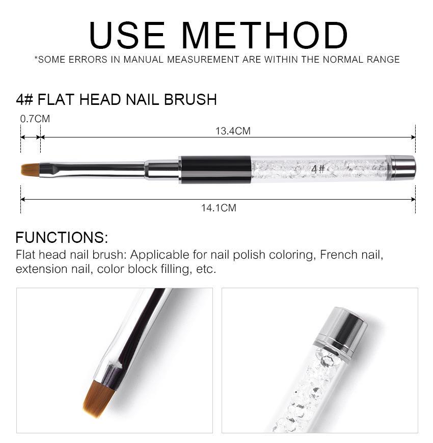 kads Nagelpinselstifte, UV-Gel-Nagellack, Malerei, Zeichenpinsel, Gel-Nagellack, Erweiterungs-Builder-Werkzeuge