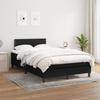 3139963 vidaXL Divan Bed with Mattress Black 120x200 Cm Fabric