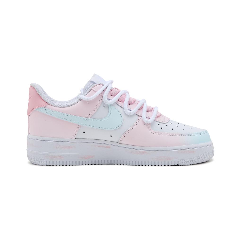 Nike Air Force 1 Puppy Track SAML Low top Skateboard Shoes Women's Pink White DD8959-100(Team6-)