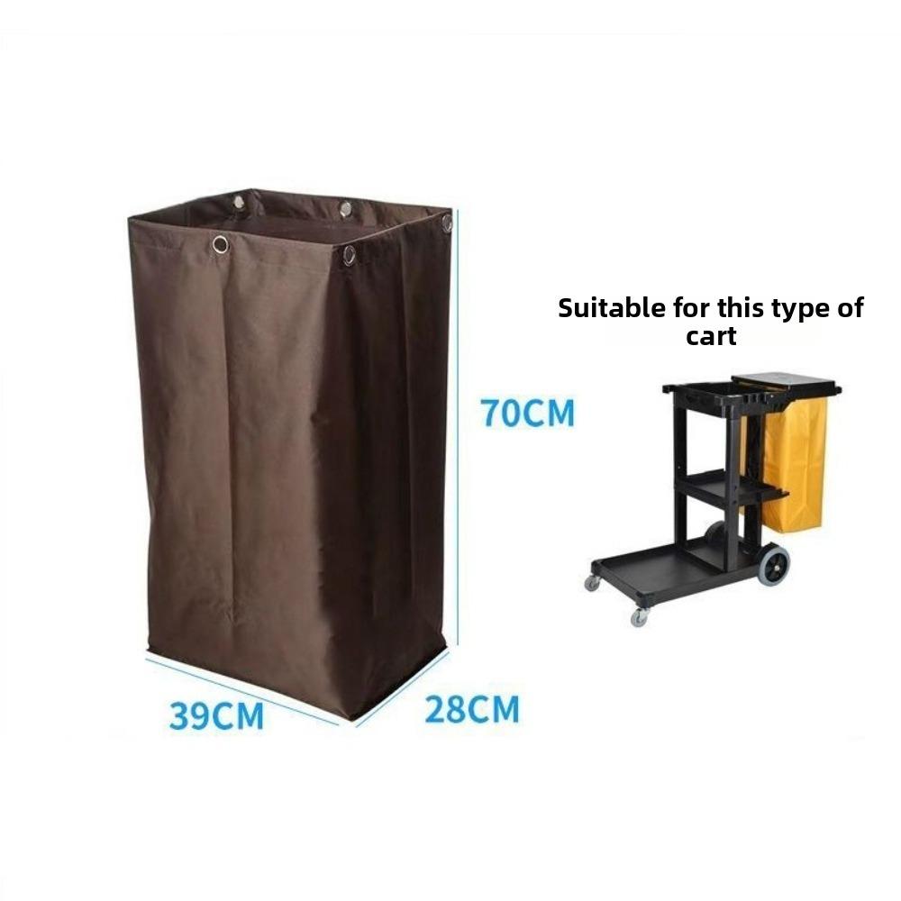 Waterproof Janitorial Cart Bag Cleaning Cart Trash Bag  for Hotel Motel and Cleaning Service Carts