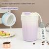 New Ceramic Inner Coffee Cup, Portable Large-Capacity Thermos Cup, Flip-Top Direct Drinking Cup, Portable Car Cup
