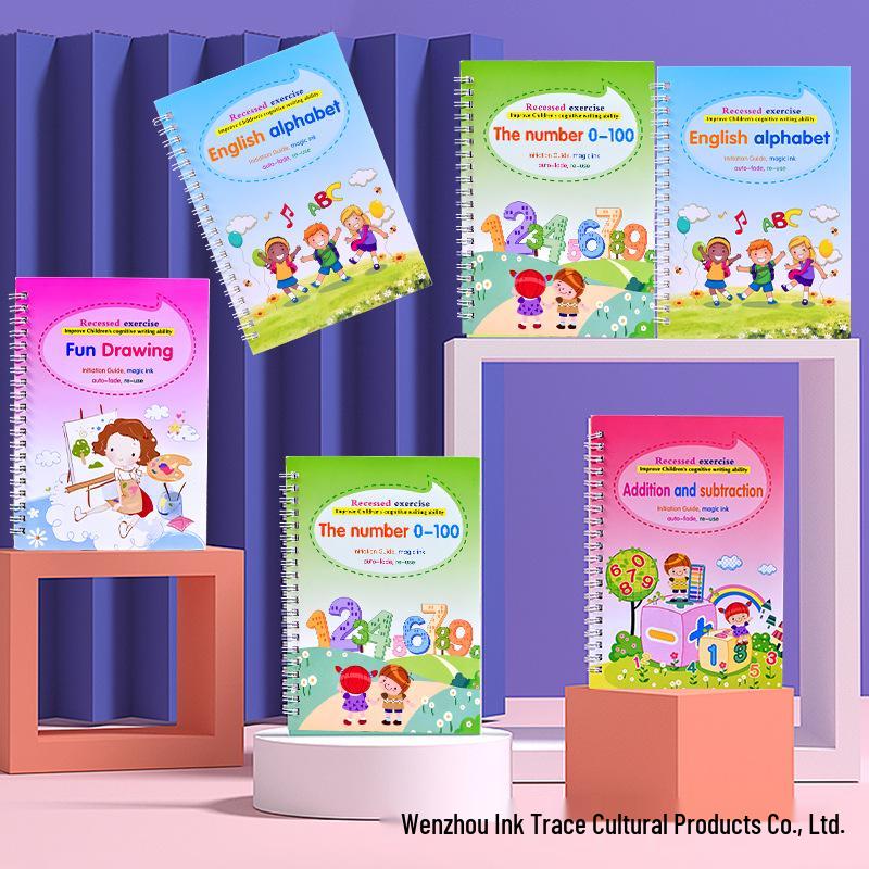 Cross-Border English Transition Calligraphy & Drawing Book for Elementary Students