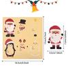 10PCS Christmas Label Individual-Adhesive Wrapping Label Christmas Name Transfers for Envelopes Box Cards Christmas Decoration