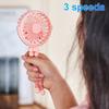 Mini Octopus Fan with Flexible Tripod Portable Handheld Fan 3-Speed Adjustment Mini Desk Cooling Fan 500mAh for Office Room Car