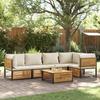VidaXL Garden Lounge Set with Cushions 6 Pcs Solid Acacia Wood 3214914