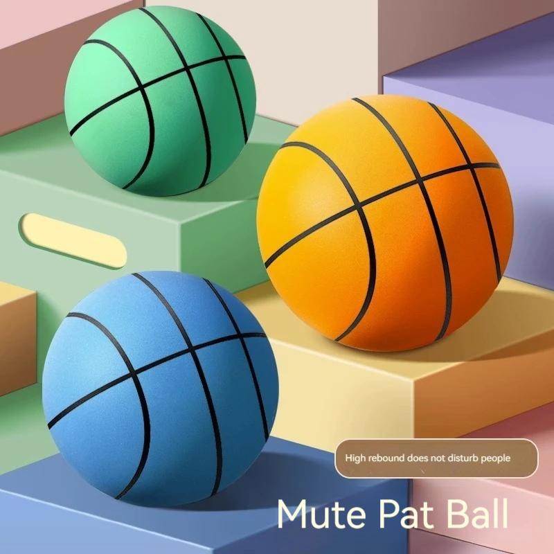 18/21cm Stiller Ball Baby Basketball Hohe Dichte Weicher Elastischer Ball Kinder Indoor Sport Geräuschreduzierender Ball Entwicklungsspiele
