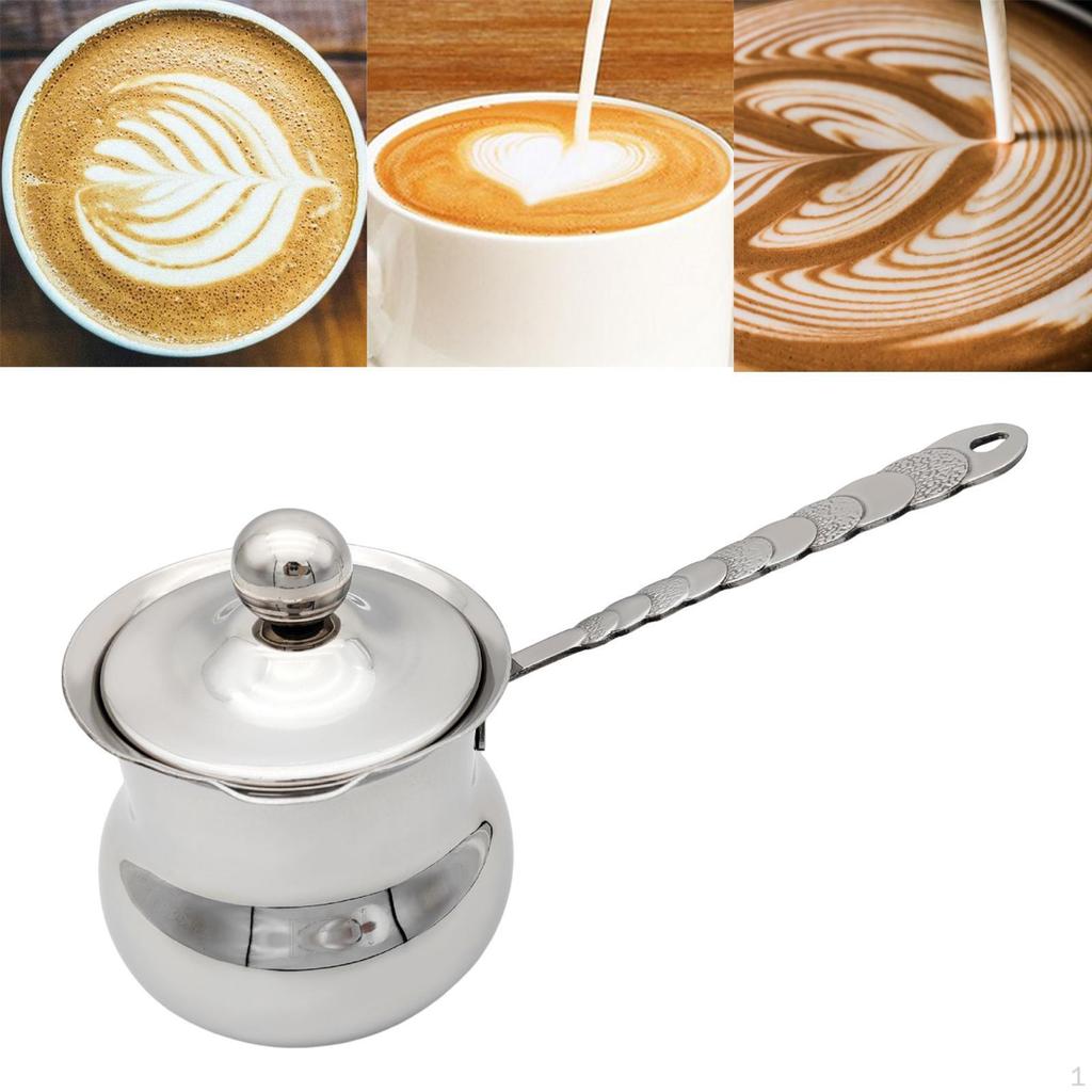 Cafetière Bouilloire Faire du Thé Polyvalente Prise Confortable Moussage de Lait avec Bec Théière