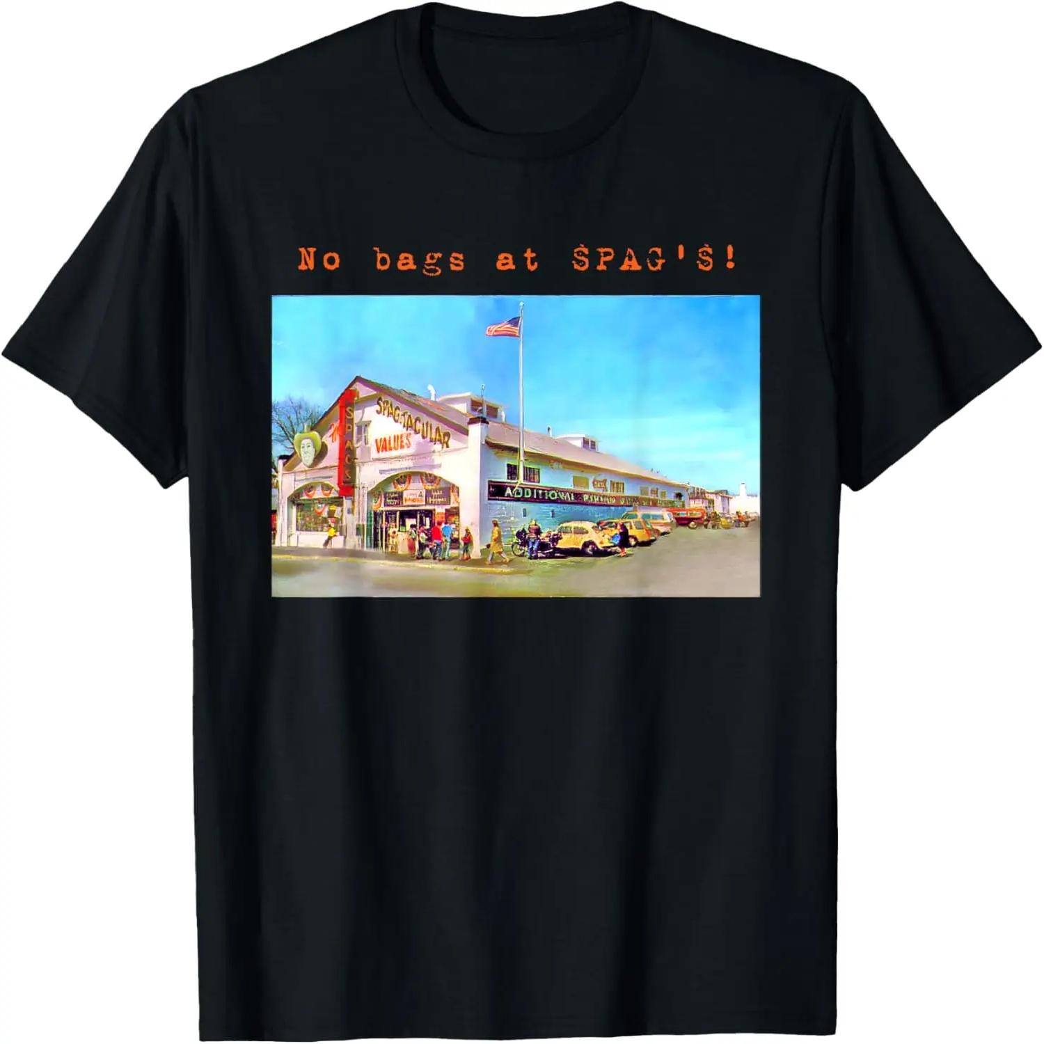 No Bags at SPAG S Shrewsbury Massachusetts Nostalgia Vintage T-Shirt S чёрный