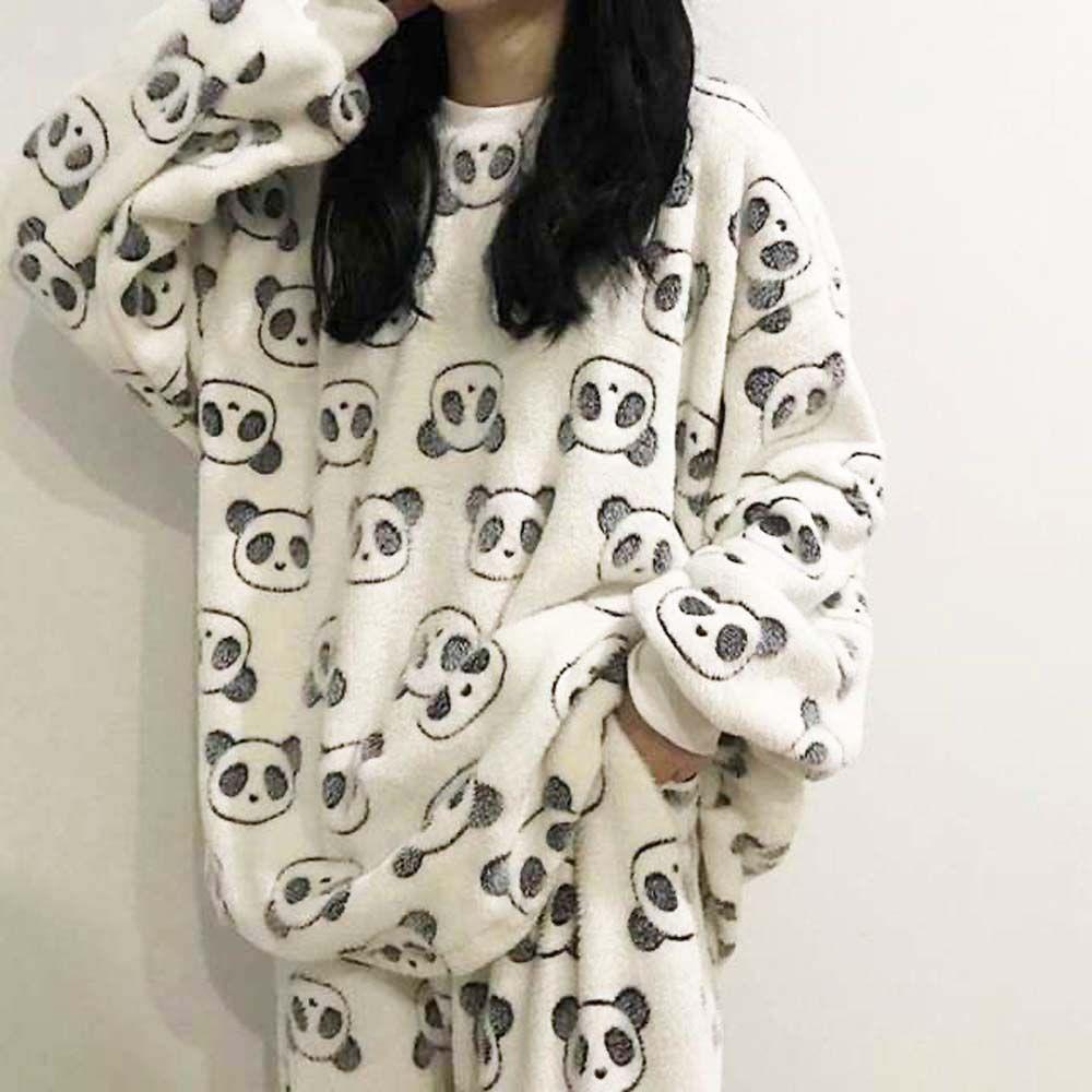 Para niñas Piña Melocotón Coral Lana Vestido de noche coreano Pijama Mujer  Pijamas Sets Dibujos animados Ropa de dormir comprar a buen precio —  entrega gratuita, reseñas reales con fotos — Joom