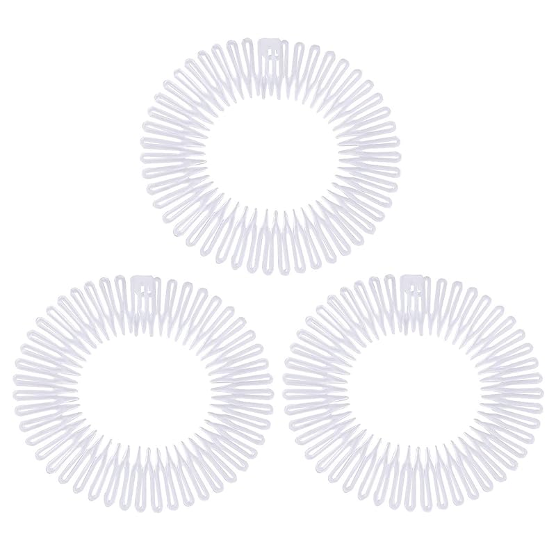 Soft  N Style Flexible Headbands Stretch Headband Headbands Women (3pc-Black)