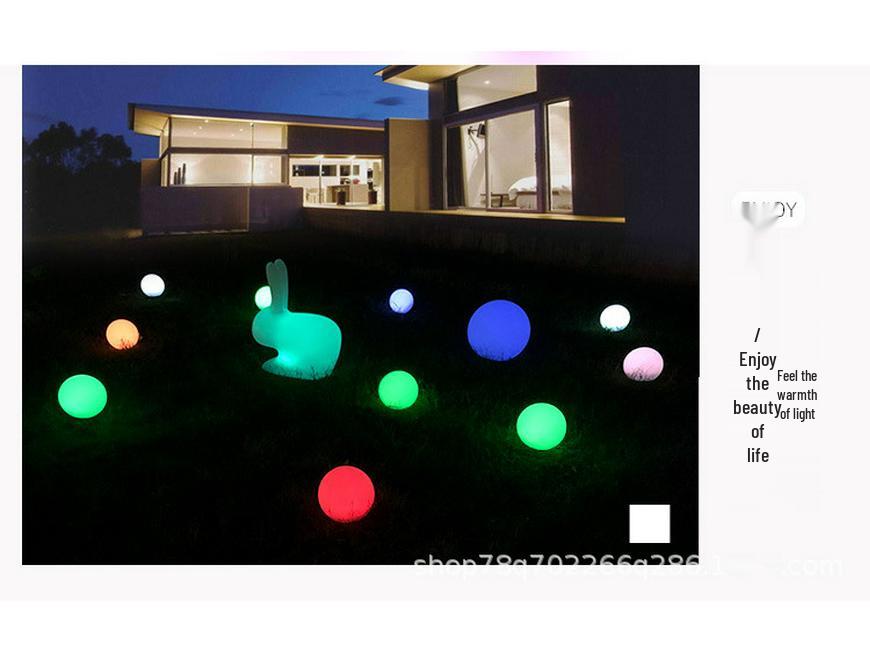 LED Colorful Spherical Lawn Light for Creative Outdoor Atmosphere