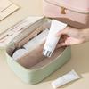 Travel Cosmetic Case Large Capacity Makeup Bag with Removable Divider Waterproof Toiletry Bag with Top Handle Cosmetic Organizer for Vacation Vanity