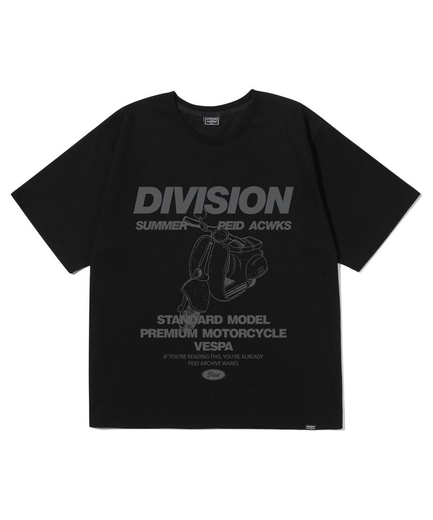 Peideu Pd Division Short Sleeve T-Shirt Black