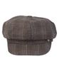 Yunibeosyeolkemiseuteuli Glencheck Logo Gray Newsboy Cap