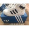 Adidas Originals Hardcourt Hi Casual Sports High-Top Kids Skate Shoes Kids Sneakers White Black Gold FV5737