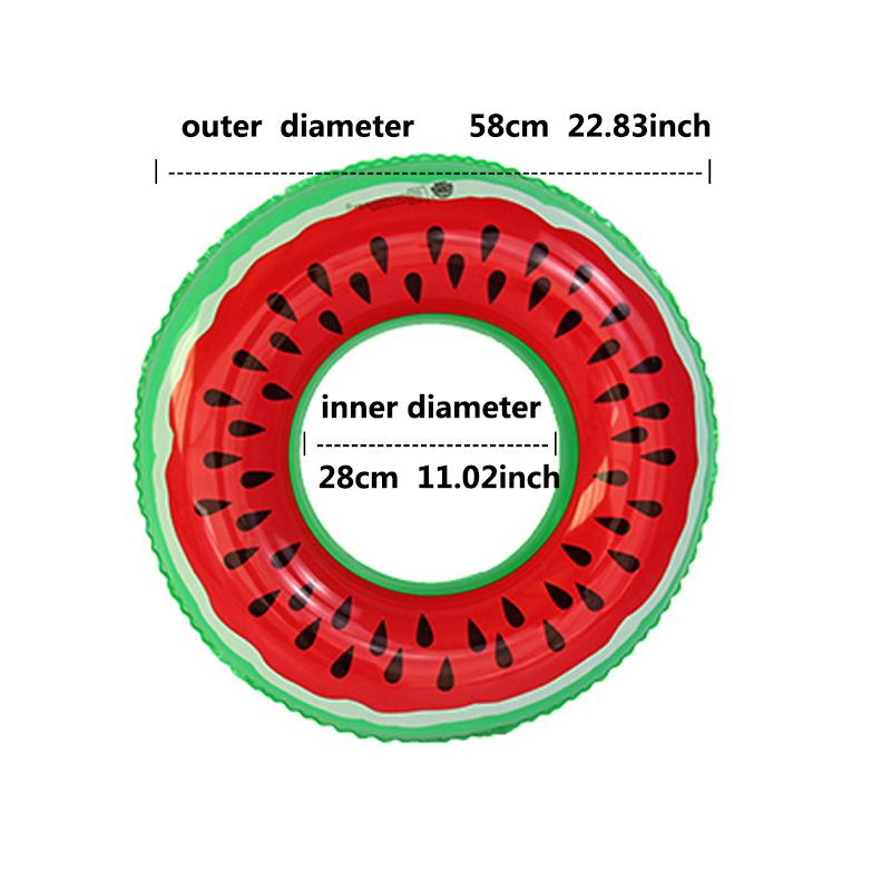 1 st frukt kiwi frukt tryckt uppblåsbar badring barn vuxen strand vattenlek leksak utrustning