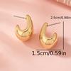 Women's Fashion All-in-one Earrings Large Water Drop Earrings, Teardrop Stud Earrings, European and American Fashionable Earrings
