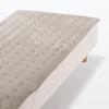 MUJI Recycled Polyester Warm Fiber Thick Mattress Single 100 X 200 Light 76005629 Pad, Size, Cm, Beige,