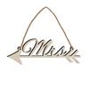 Wooden Letter Arrow Sign Boxwood Mr Mrs Wedding Party Decoration Chair Ornament Garden Event Home Decor Wooden Sign
