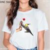 Cute Bird Lover Tees And Gift Ideas Cockatiel Love Bird Lovers Women T-Shirt,Funny T Shirt Femme Summer White/Pink Tshirt Tops