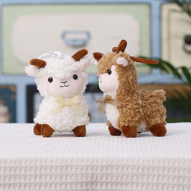 Portable Fluffy Plush Sheep Keychain Soft Cozy Touch Mini Pendant for Luggage Decoration Graduation Gifts