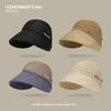 Wide brim peaked cap women summer cycling shade smoke purple duck tongue can hang mask equestrian cap