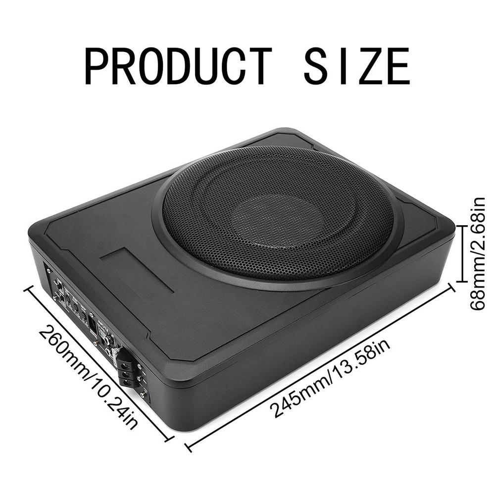 10 Inch Universal Car Subwoofer DC 12V Active Stereo Peak Power 600W High Power Pure Bass Slim Speakers Car Audio Modification