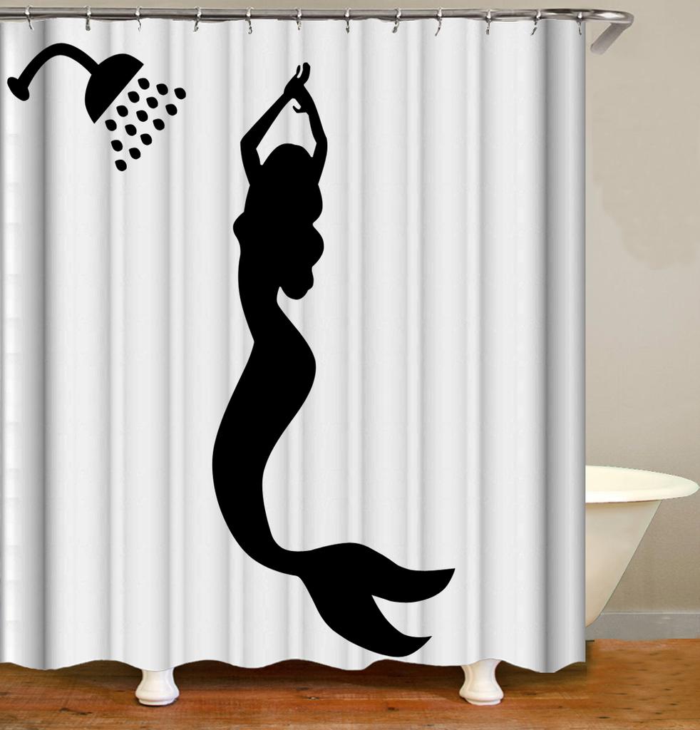 Funny Lovely Dinosaur Elephant Shower Curtain Cute Animal Take Bath Waterproof Fabric Bathroom Curtain with Hooks Home Decor