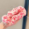 6pcs Set of Pink Peach Blossom Plaid Large Bow Combination Sweet Heart Ponytail Hair Accessories for Daily Wear and Outdoor Date Commuting