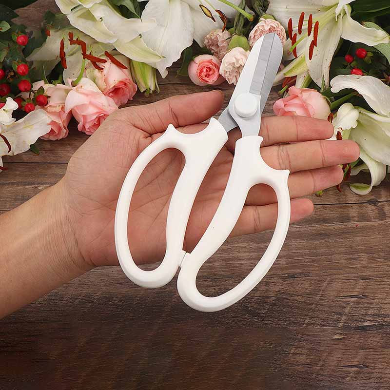 Stainless Steel Garden Scissors Florists Professional Flower Arranging Shears Comfortable Grip Handle Potted Plant Pruning Tools