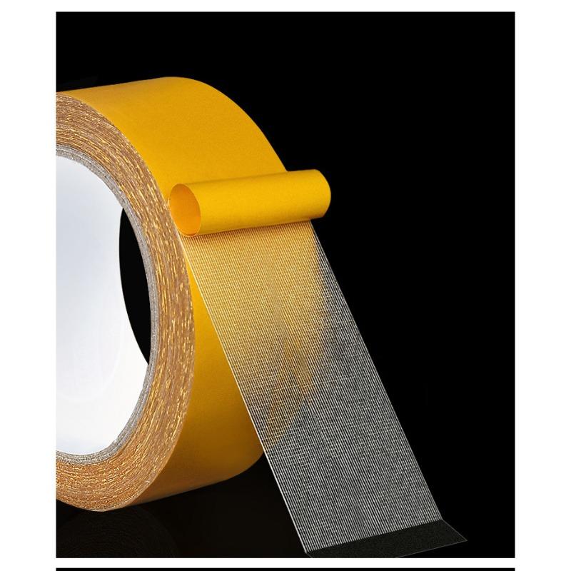 

Прочная тканевая двухсторонняя лента Желтая высоковязкая широкая двухсторонняя лента для ковров Прозрачная сетчатая стекловолоконная лента 2 * 5 type