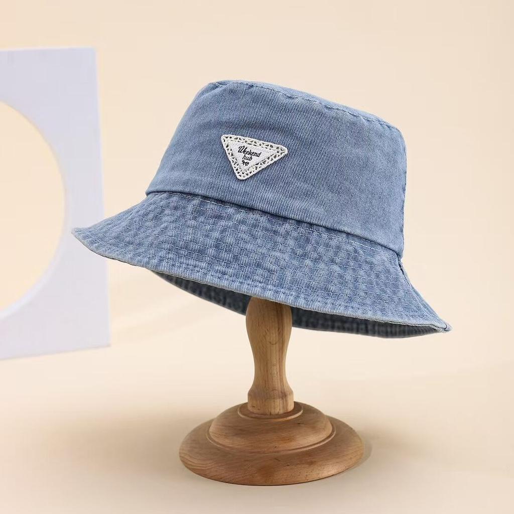 Women Bucket Hat Spring Summer Hats For Men Washed Denim Cloth Vintage Fashion Sunshade Sun Hat Bob Cap Man New Korean Style