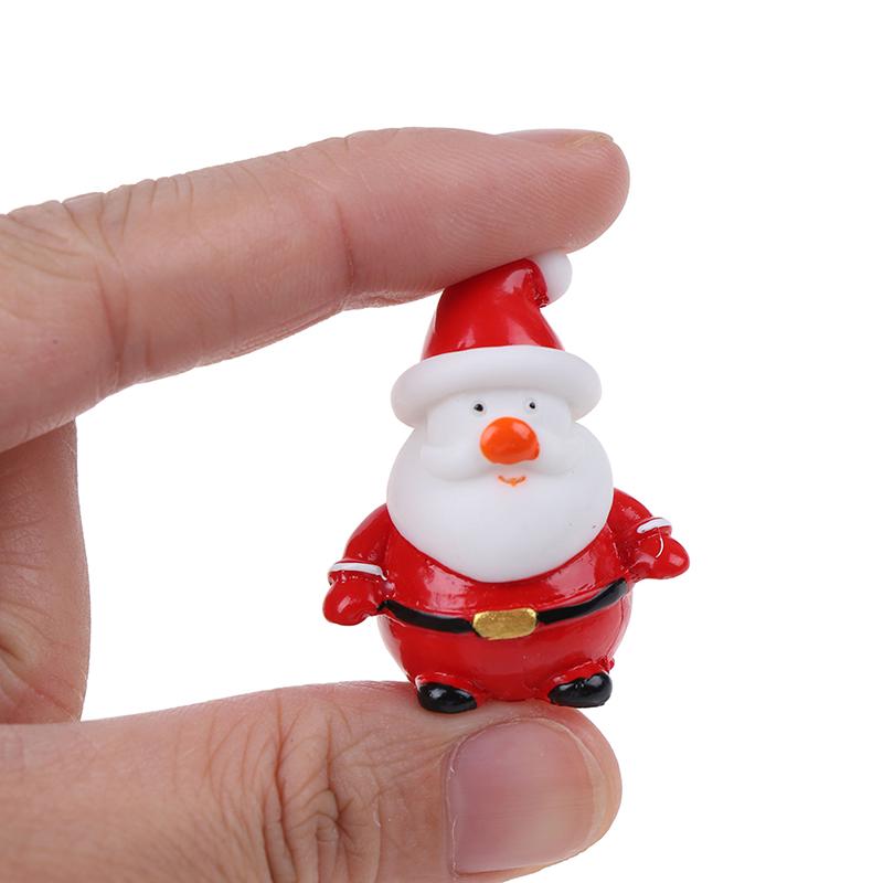 Santa Claus Snowman Diy Miniature Figurine Xmas Garden Decor Micro Landscape