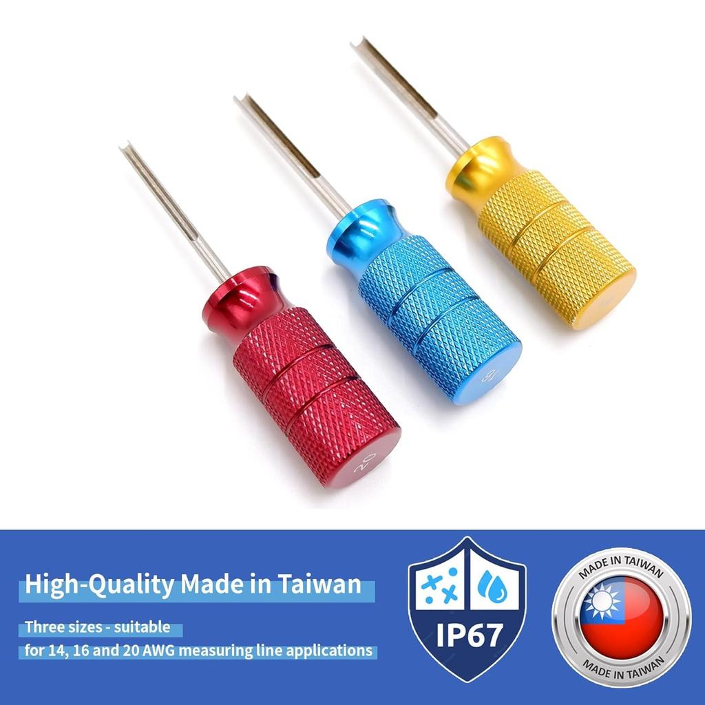 Parts PTT German Terminal Removal Key Tool, 14/16/20 AWG DT, DTP, DTP Terminal Release