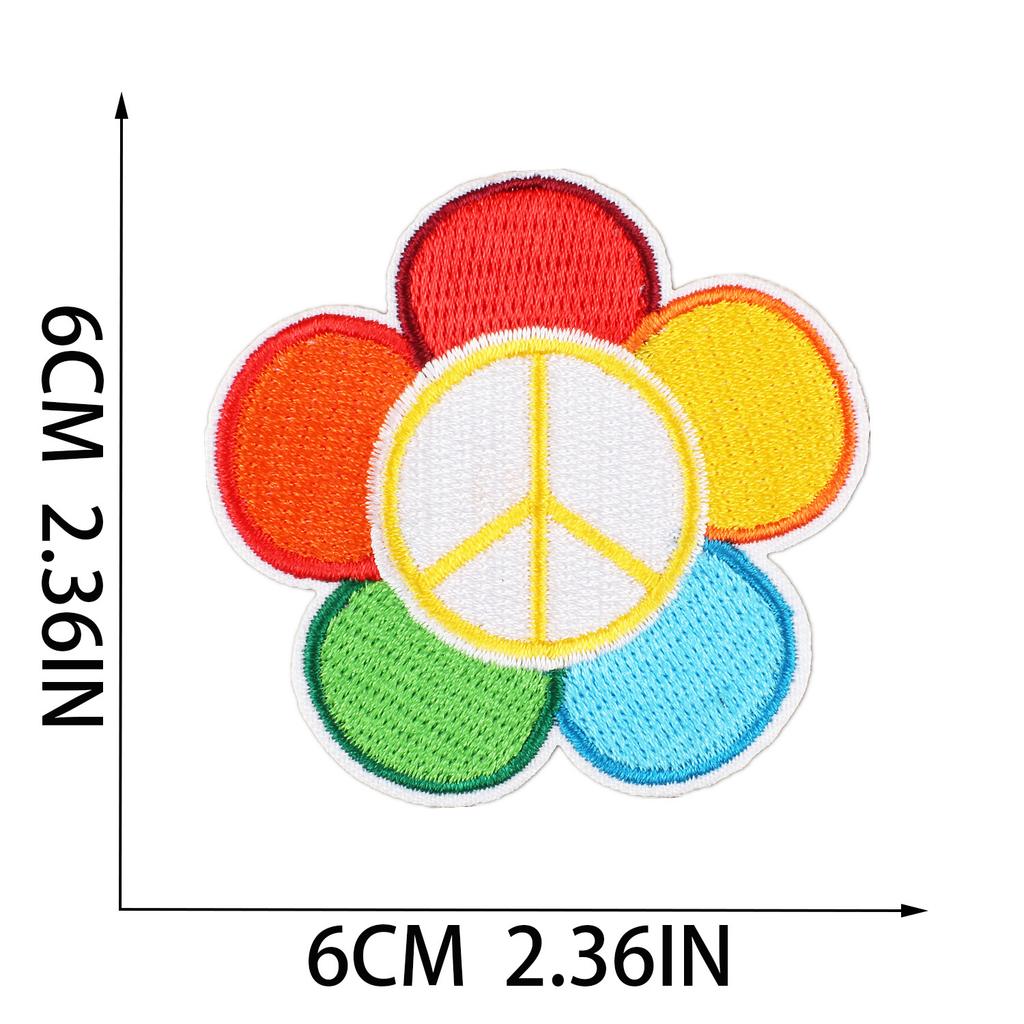New Art Butterfly Embroidery Cloth Sticker Computer Embroidery Label Cartoon Zhang Zai Sun Embroidery Sticker Bus