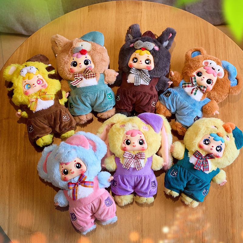 Kawaii Samuel Coffee Shop Series Plush Blind Box Doll Bag Pendant Vinyl Action Figures Collectible Toys Mystery Box Gift