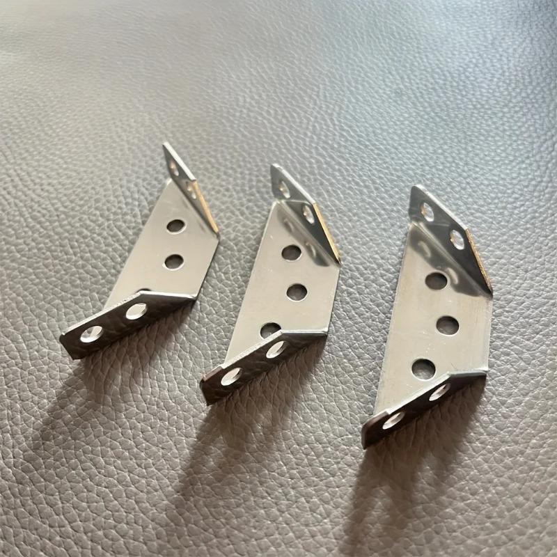 2/10/20/40/50pcs Thickened Stainless Steel Angle Code 90 Degrees Right Angle Fixed Bracket Furniture Connectors
