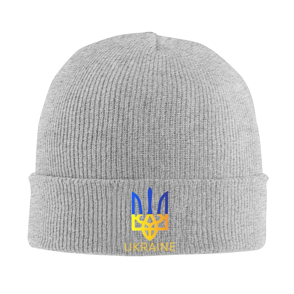 Unisex Women Ukraine Flag Beanie Hats Ukrainian Fashion Knitted Hat Autumn Kpop Caps Graphic Thermal Elastic Bonnet Hats