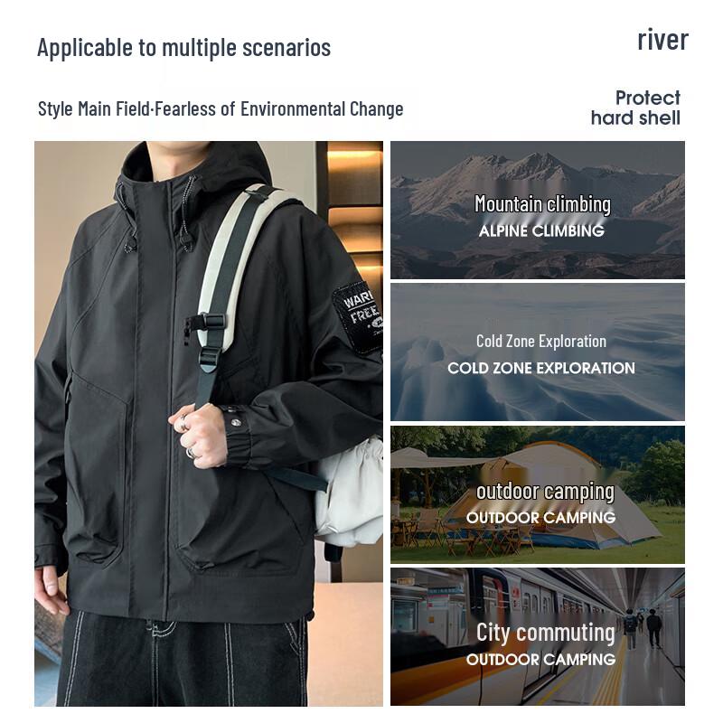 Warrior Men's Hooded Windproof Sports Jacket