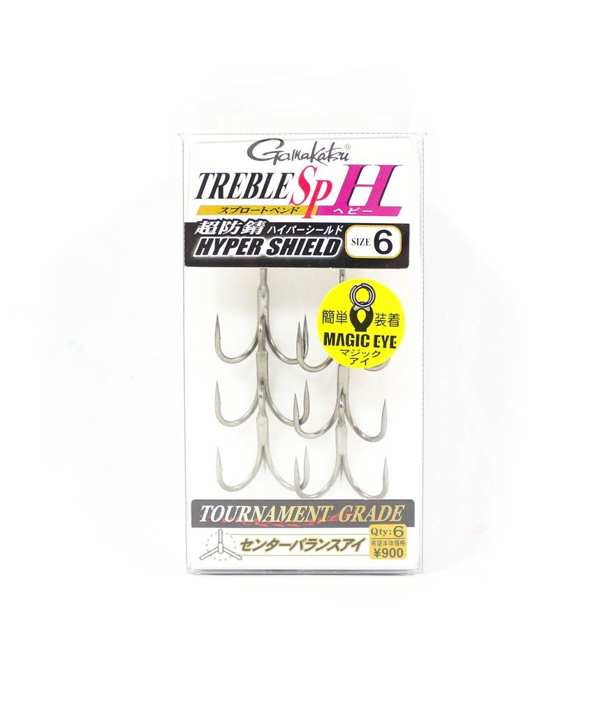 Gamakatsu 68589 Treble Hook SP H Hyper Shield Size 6 (4369)