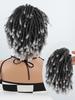Synthetic Short Wigs 6-inch Afro Puff Kinky Curly Drawstring Ponytail Clip In Hair Extensions Natural Hairpiece Pony Tail For Women Daily Wear