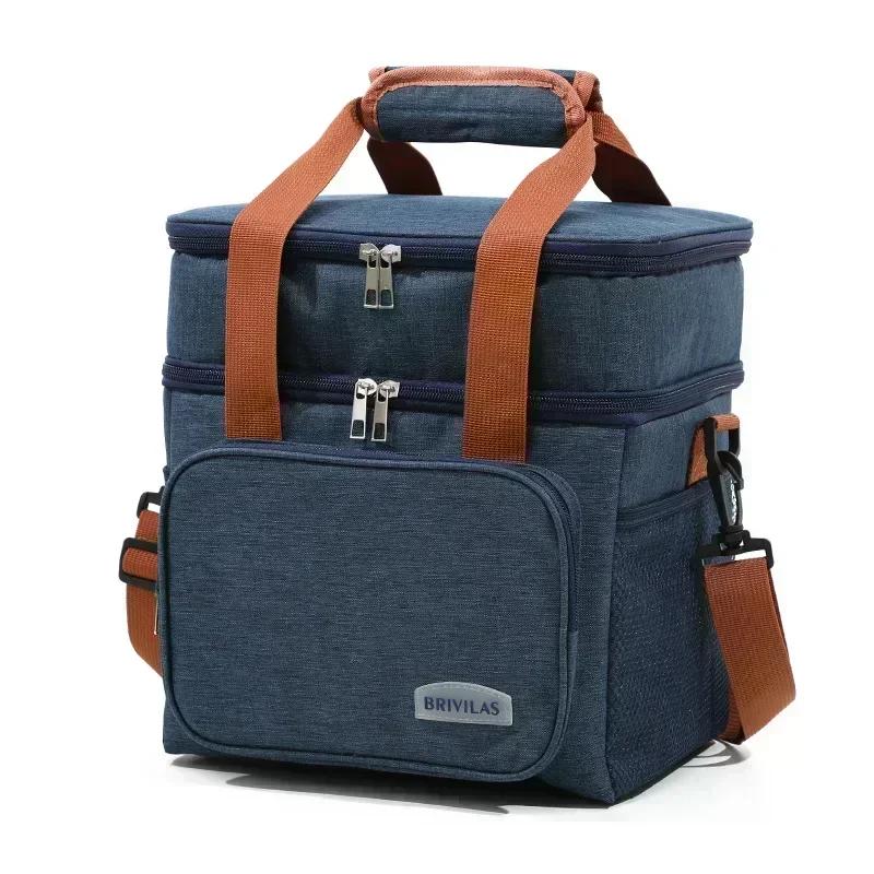 

Hot Sale Insulated Lunch Bag with Ice Pack, Extra Thick Thermal Bento Box for Office School, Portable Leakproof Picnic Cooler