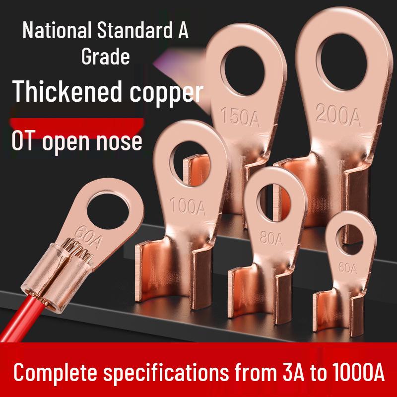 Open-End Copper Terminal Lug for Battery & Wire