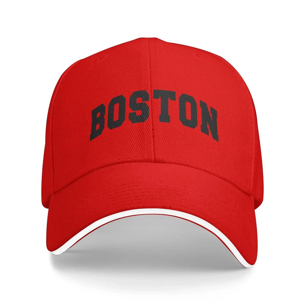 Boston Black Baseball Cap Couple Women Print Trucker Hat Summer Trendy Hunting Camping Dropshipping Snapback Cap