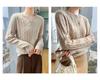 Autumn Winter Women's Thick Cashmere Round Neck Pullover - Retro Cable Knit Soft Sweater