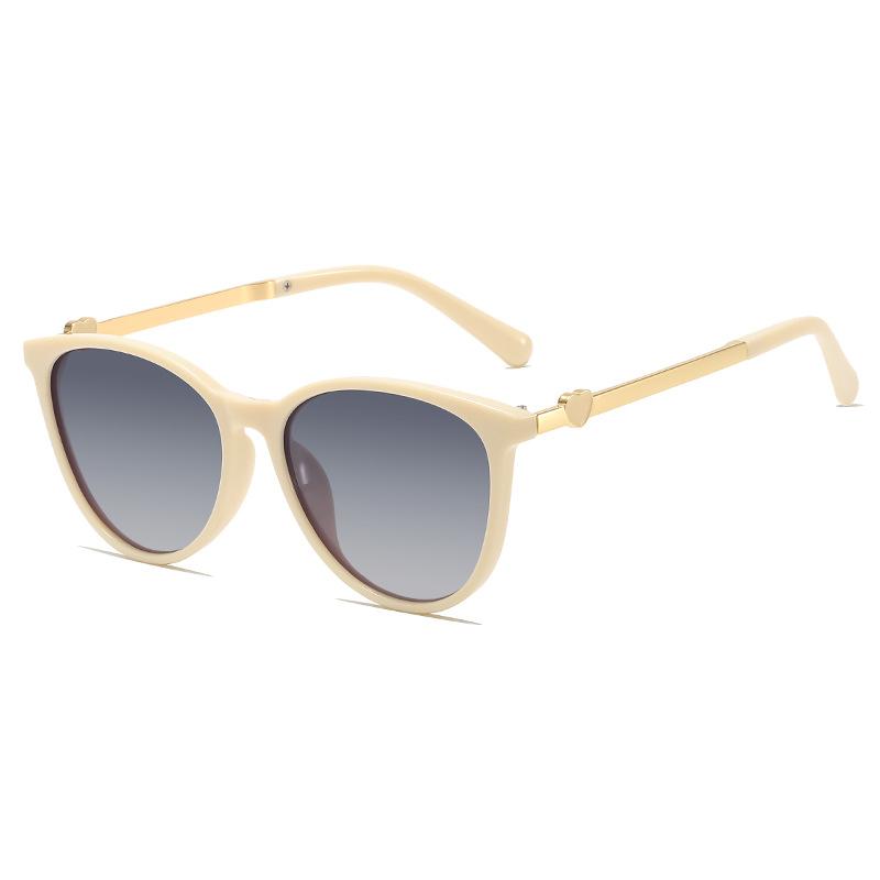 Heart-Shaped Small Frame Sunglasses Retro Small Fragrant Style Personalized Sunglasses Women'S College Style Small Fresh Glasses